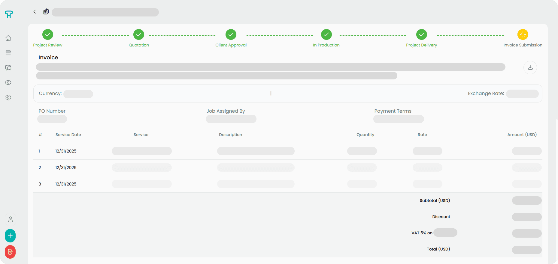 Invoice Submission
